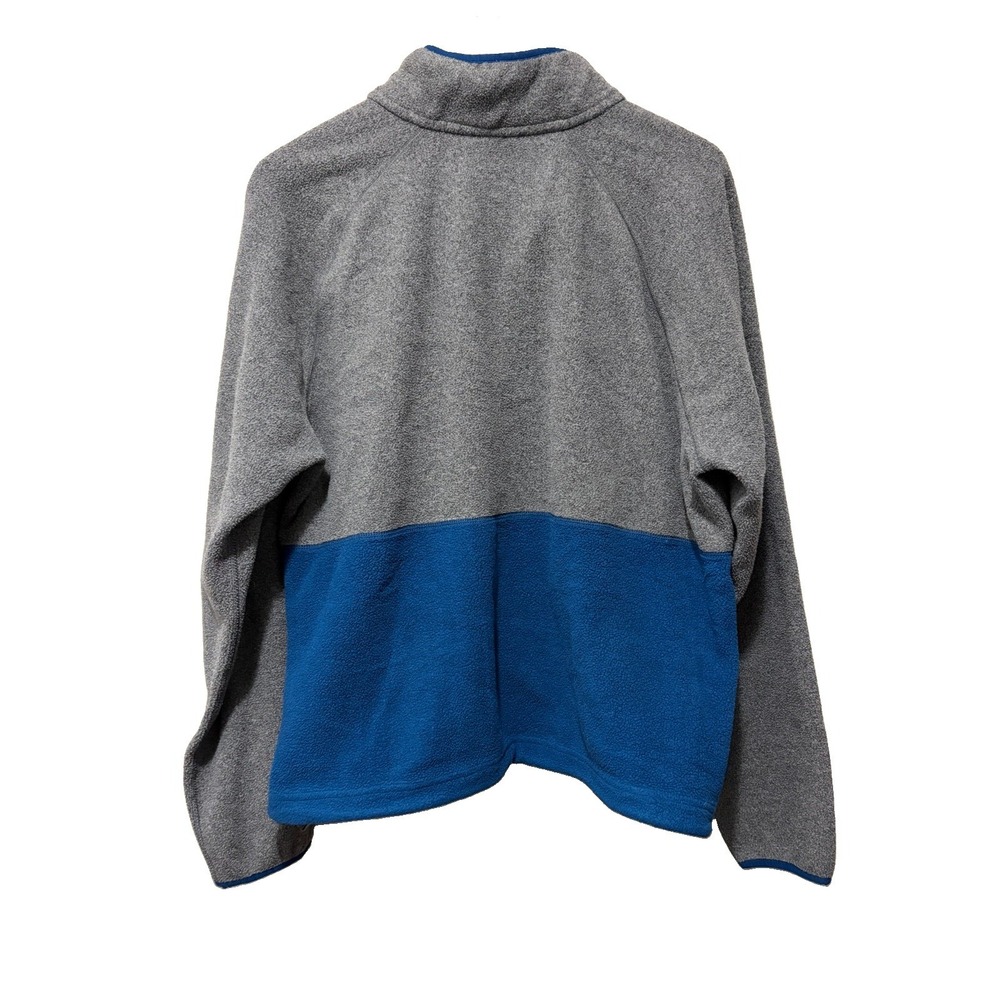 L.L.Bean Mountain Classic Fleece Quarter Zip Pullover Gray Blue Men’s Large - Picture 6 of 9